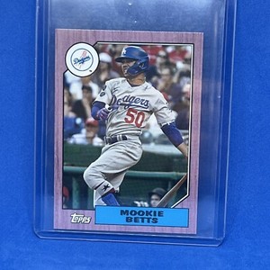 2022 TOPPS Mini MOOKIE BETTS 78B-26 1987 PINK PARALLEL /25 Lim-Ed SP!