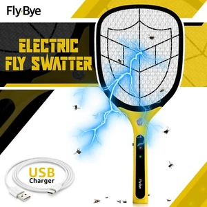 Electric Fly Zapper Killer Racket Bug Mosquito Insect Pest Swatter Wasp Trap Bat - Picture 1 of 18