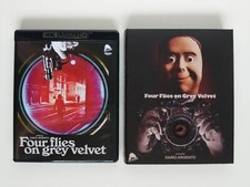 SEVERIN Dario Argento FOUR FLIES ON GREY VELVET LE 4K UHD Blu-ray 4-Disc Set OOP