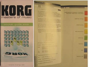 KORG MASTERS OF MUSIC KORG KEYBOARD POCKET GUIDE 2002 PROSPEKT - Picture 1 of 1