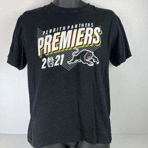 Penrith Panthers NRL Licensed 2021 Premiers Graphic T-Shirt Mens S Black/White - Bild 1 von 6