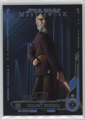 2019 Topps Star Wars Masterwork Blue Count Dooku #73 u6i - Image 1 of 3