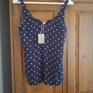 Joules Size 10 Kyra Print Cami Women's Sleeveless Top, Navy Floral - Picture 1 of 10