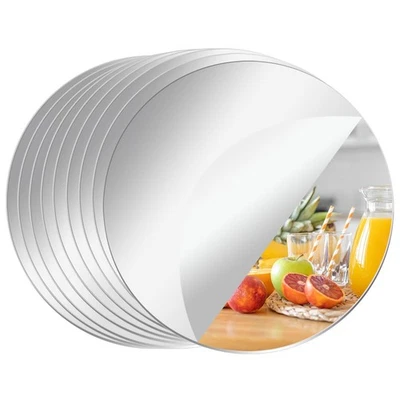 Espejos redondos pequeños de 10 piezas para centros de mesa, centros de mesa con espejo circular de 6 pulgadas para Foto 1 de 4