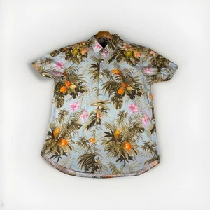 Bonobos Italian Shirting Slim Fit Hawaiihemd L Tropical Papagei Print Baumwolle - Bild 1 von 14