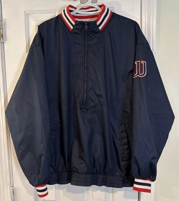 Vintage Wilson Nylon Half Zip  Large Pullover Windbreaker Jacket Blue Red  D3A - Image 1 of 4