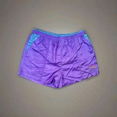 VTG (80s) Wilson Sport Club Men’s Swim Trunks Drawstring Sz (XL) Purple Retro - Image 1 of 4