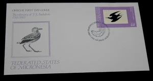 MICRONESIA ,1985 ,,AUDUBON  BIRDS CENT  ISSUE ON  FIRST DAY COVER - Picture 1 of 1