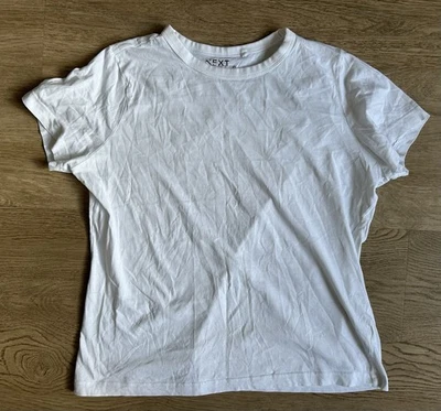 Next Camiseta Blanca Lisa - Reino Unido 16 - Envío el Mismo Día Foto 1 de 4