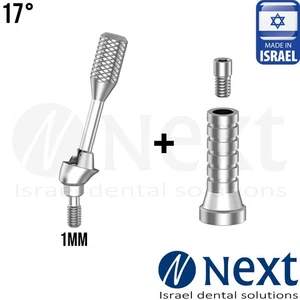 New Multi Unit angulated 17 deg 1 mm attachment titanium sleeve - Picture 1 of 7