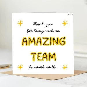 Gracias por ser un equipo increíble, tarjeta de agradecimiento, los extrañaré a todos, 6x6 - Imagen 1 de 2