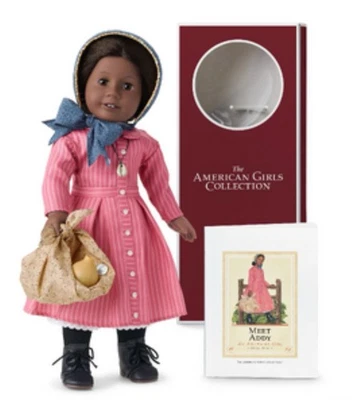 "Nueva muñeca American Girl Collection edición limitada Addy 18"" - libro - accesorios - rosa" Foto 1 de 4