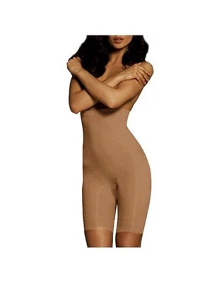 Body Wrap Shapewear -Long Leg High-Waist Panty - Nude -44821 -Size Large - Image 1 of 4