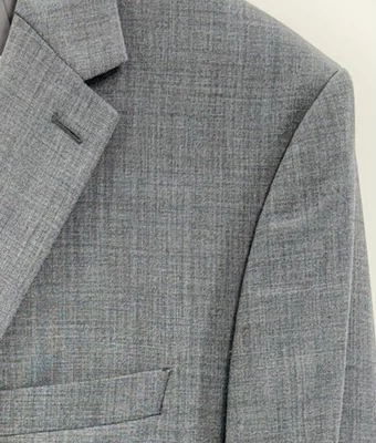 Lauren Ralph Lauren Blazer Sport Coat Jacket Wool Blend Natural Stretch Gray 48L - Image 1 of 4