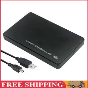 2,5-Zoll-HDD/SSD-Gehäuse 480 Mbit/s HDD-SSD-Gehäuse für Laptop-Tablet (schwarz) - Afbeelding 1 van 12