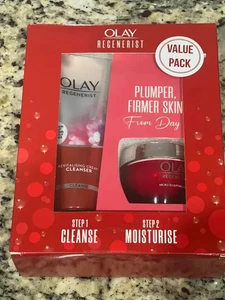 Olay Regenerist Set / Micro-Sculpting Cream + Revitalising Cream Cleanser - Picture 1 of 4