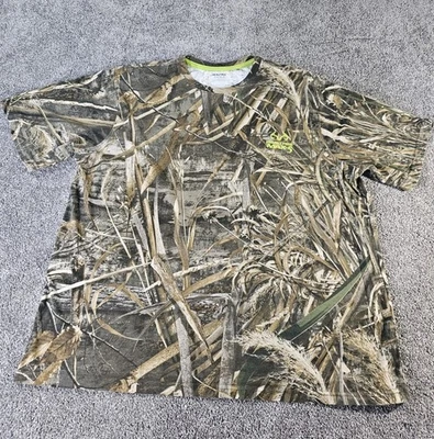 RealTree производительности Max-5 Sz XL короткий рукав, трава/тростники узор, футболка  - Изображение 1 из 4