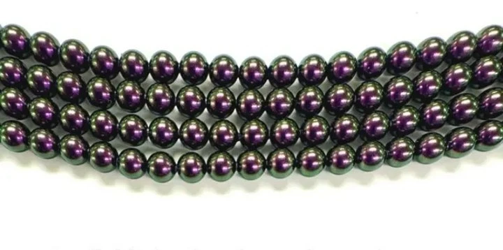 Swarovski 5810 2mm Round Crystal Pearl Iridescent Purple 50pcs - Image 1 of 1
