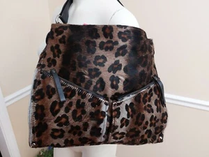 Abro Large Hobo Shoulder Bag Purse Animal Skin  Made in Italy  - Picture 1 of 8
