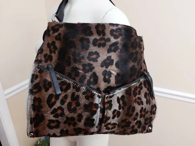 Bolso de Hombro Hobo Grande Abro Cartera Piel Animal Hecho en Italia  Foto 1 de 4