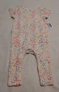 NWT Old Navy Flower Butterfly Short Sleeve Romper 1PC 18-24 Months Baby Girl - Picture 1 of 1