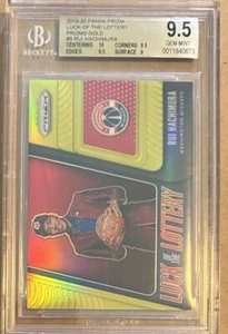 2019-20 Prizm Luck of the Lottery Gold 05/10 Rui Hachimura #9 BGS 9.5 Rookie RC - Picture 1 of 4