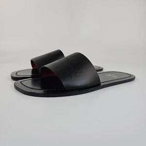 CHRISTIAN LOUBOUTIN Coolraoul sandali uomo neri slide nuovi taglia EU 40,5 US 7,5 - Foto 1 di 11
