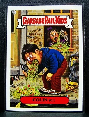 GPK 2003 All-New Series 1 #39a COLIN 911, LONG GREEN BAR Shadow ERROR Card, ANS1 - Image 1 of 3