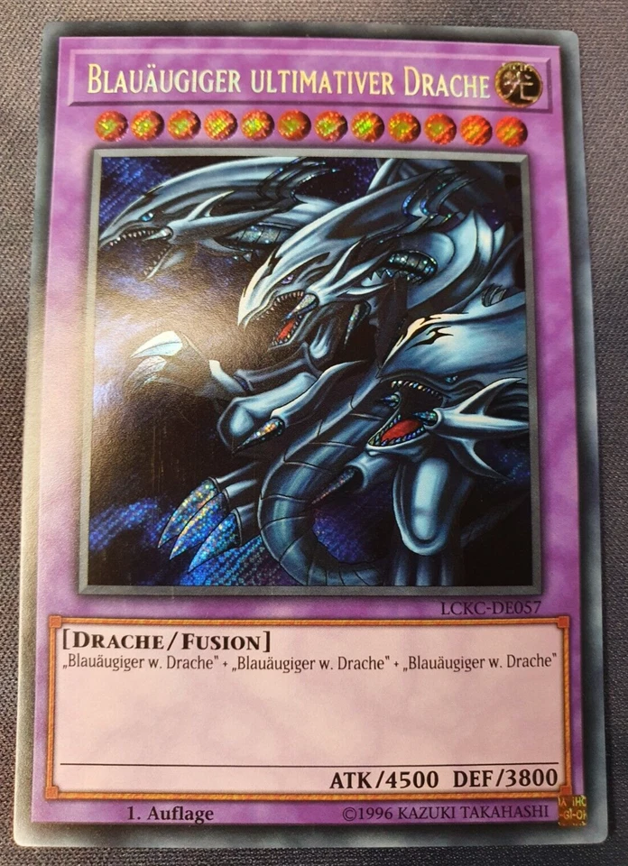 Blauäugiger Ultimativer Drache 1. Auflage NEU! Secret Rare Yugioh Deutsch LCKC - Bild 1 von 1
