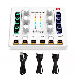 M8 Sound Card Body Versatile Sound Effects Podcast/Music Recording Equipment - Picture 1 of 13