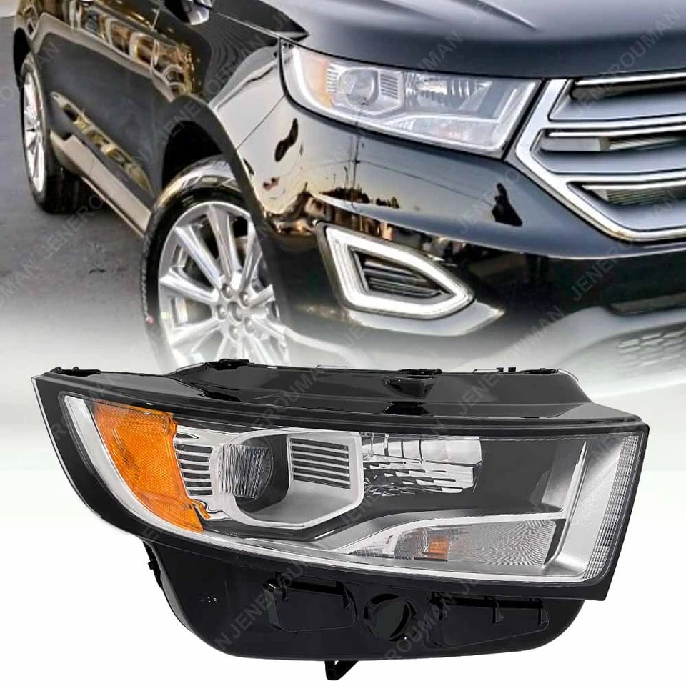 Faro delantero del lado del pasajero con bombilla apto para Ford Edge 2015-2018 halógeno Foto 1 de 4