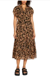 Neu mit Etikett Steve Madden Damen Stufen Midikleid, Farbe Multi, Größe L - Bild 1 von 3