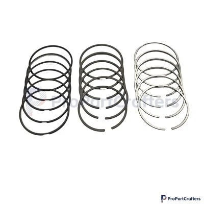 For BMW E39 E46 E83 E85 330Ci X3 Set of 6 Engine Piston Ring Set 11257506252 Foto 1 de 4