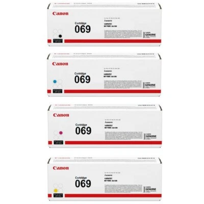 Nuevo juego de cartuchos de tóner OEM Canon 069 negro, cian, magenta, amarillo, paquete de 4 Foto 1 de 4