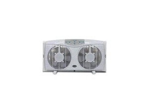 Optimus F-5286 8 Reversible Twin Window Fan with Thermostat - Picture 1 of 12