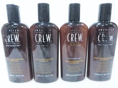 CHAMPÚ HIDRATANTE DIARIO AMERICAN CREW 8,4 oz (lote de 4) ¡abollado! Foto 1 de 3