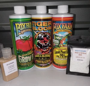 Fox Farm Soil Trio BIG BLOOM-GROW BIG-TIGER BLOOM PLUS Foliar Spray PLUS MOAB - Picture 1 of 3