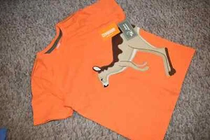 F6 NWT Boys 4T 6 7 8 GYMBOREE Outback Adventure Orange KANGAROO Shirt - Picture 1 of 2
