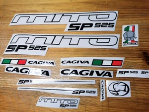 Cagiva Mito SP525 2008 2012 Black Kit Decal Set Vinyl Stickers Stickers ステッ - Picture 1 of 11