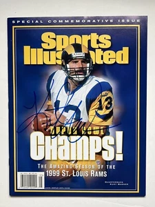 Kurt Warner SIGNED Auto 1999 Sports Illustrated SI St. Louis Rams Commemorative - Picture 1 of 1