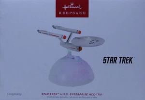 Hallmark Disney Star Trek U.S.S. Enterprise NCC-1701 Christmas Table Decoration - Picture 1 of 1
