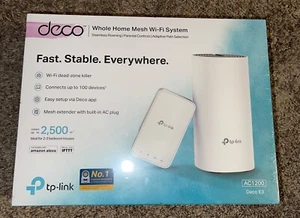 New TP-link deco E3 Whole Home Mesh Wi-Fi System AC1200 SEALED - Picture 1 of 4