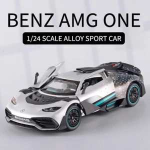 1:24 BENZ AMG ONE Sports Car Models Alloy Diecast Toy Vehicle W/ Sound and Light - Picture 1 of 9