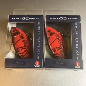 2 Pack! H2O XPRESS MODEL LCR 5/8 OZ RED CRAW RATTLEBAITS NIPS Realistic Bait - Picture 1 of 3