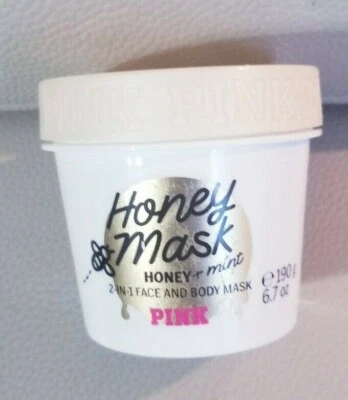 VICTORIA'S SECRET PINK HONEY MASK Honey + Mint 2-In-1 Face And Body Mask NEW - Image 1 of 2