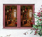 3D Baum C120 Christmas Fenster Filmdruck Aufkleber Haften Befleckt Glas Xmas Zo