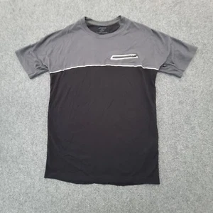 asics Shirt Mens Small Black casual Sports short sleeve T Shirt running Size S - Picture 1 of 9