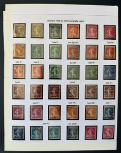 Briefmarken SEMEUSE, 1906 Bis 1939 / Fast Vollständig / Gestempelt - Bild 1 von 2