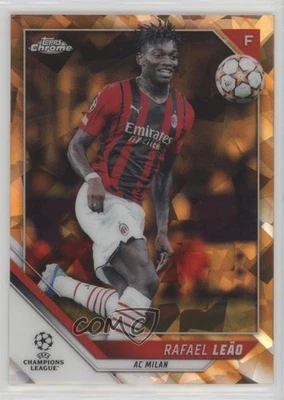 2021 Topps Chrome UCL Sapphire Edition Orange Refractor 23/50 Rafael Leao - Image 1 of 3