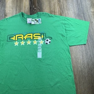 Camiseta De Colección Brasil Copa Mundial de la FIFA Para Hombre XL Verde 2006 Alemania Fútbol Fútbol - Imagen 1 de 9